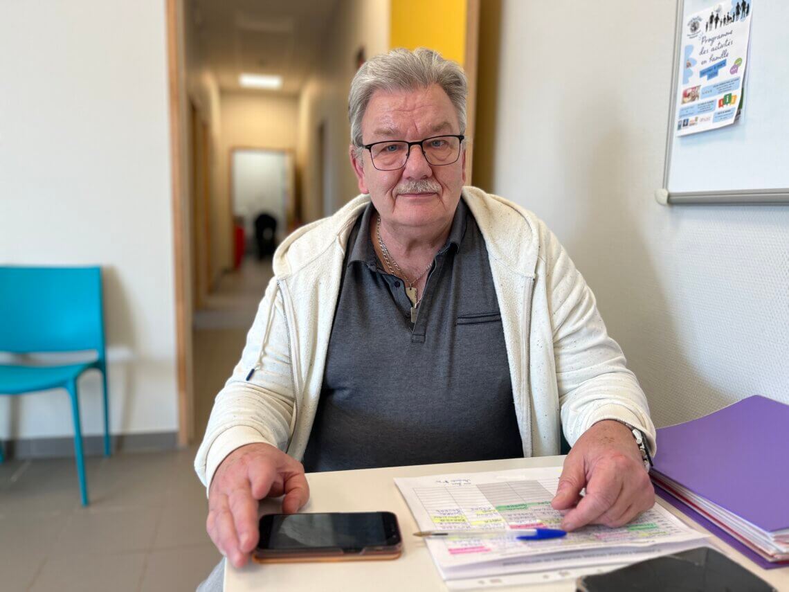 Pascal, bénévole à l’épicerie de Wittelsheim
