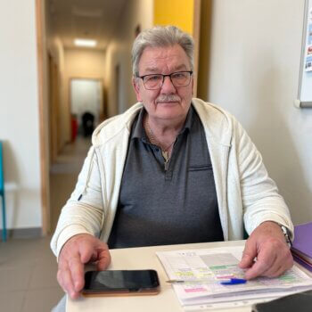 Pascal, bénévole à l’épicerie de Wittelsheim