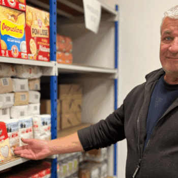Chaque jeudi et vendredi, Fabrice met son expérience en logistique au service de l’épicerie solidaire de Wittelsheim.