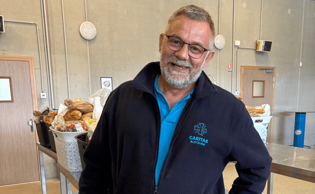 Pour Livio, de l'équipe Caritas Blotzheim, le bénévolat est bien plus qu’une occupation : c’est une manière de vivre.